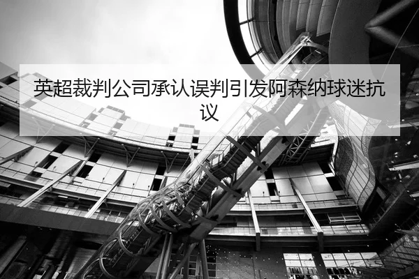 英超裁判公司承认误判引发阿森纳球迷抗议